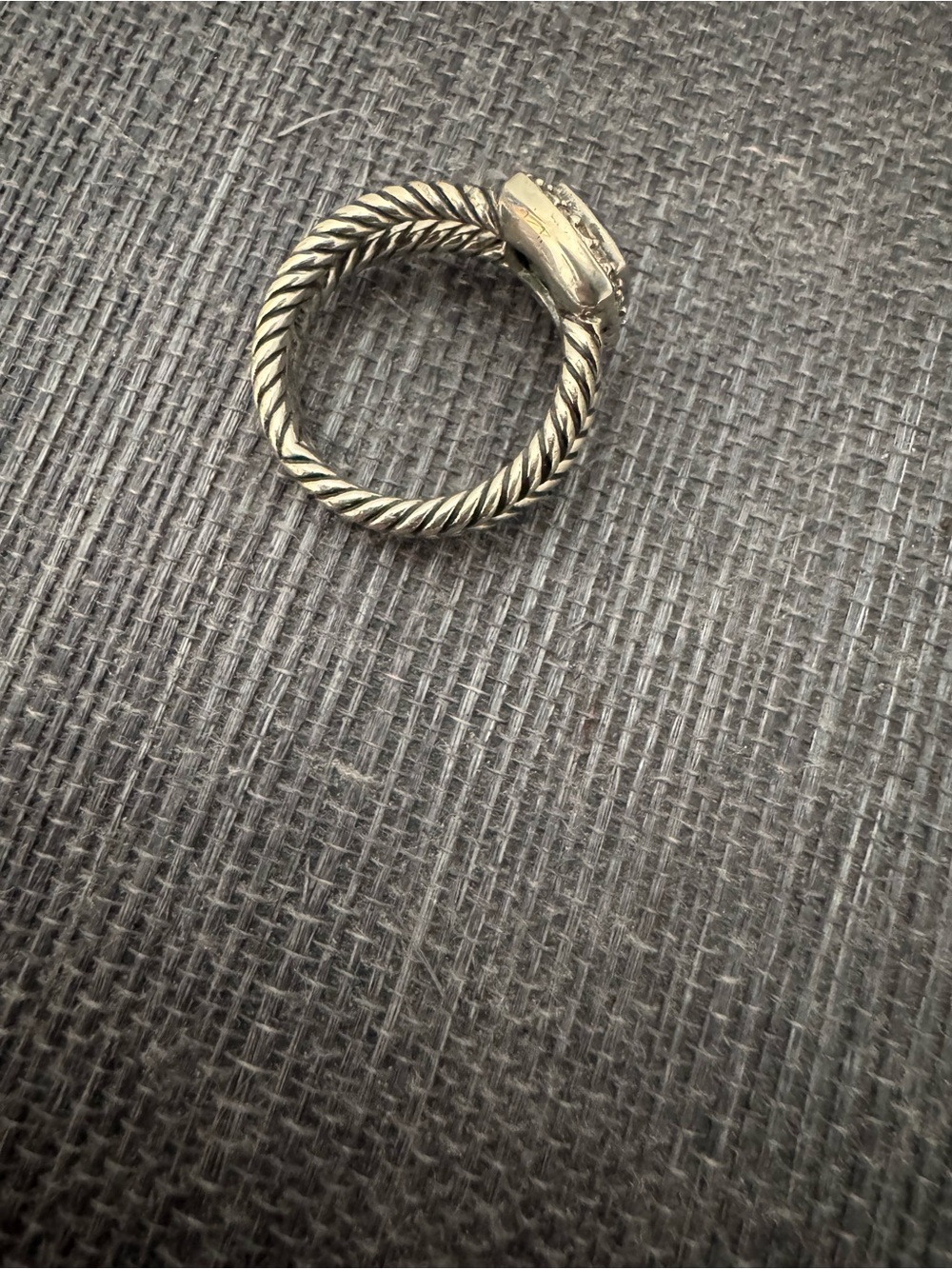 David Yurman PETITE ALBION® RING
Sterling Silver with Blue Topaz and Diamonds, - Picture 7 of 11